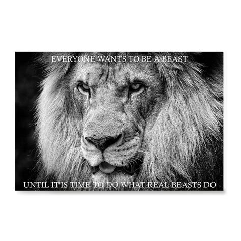 Ezposterprints Most Popular Lion Theme Quote Posters Power Strength