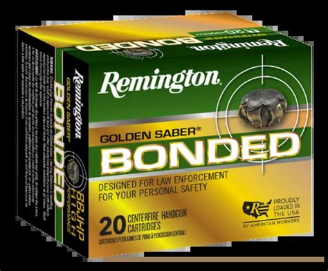 Remington Golden Saber Bonded Acp Gr Brass Jacket Hollow Point