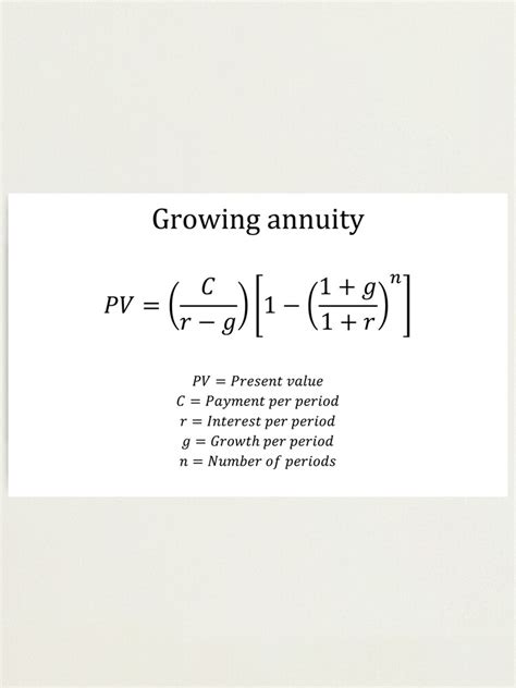Present Value Of Growing Annuity Formula Quant Rl