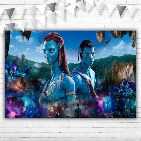 Telón de fondo de Avatar suministros para fiesta de cumpleaños de