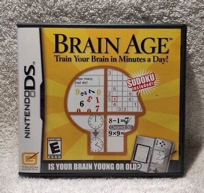 Brain Age Train Your Brain In Minutes A Day Nintendo DS 2006 CIB