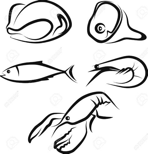 Shrimp Clipart Black And White | Free download on ClipArtMag