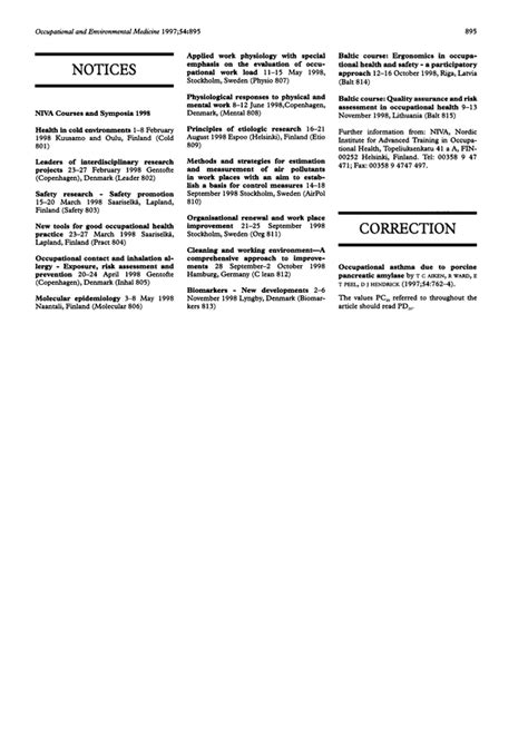 Occupational Asthma Due To Porcine Pancreatic Amylase Occupational