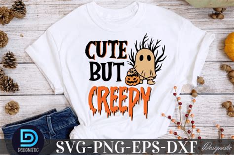 Cute But Creepy Svg Halloween Svg Gr Fico Por Design S Dark Creative