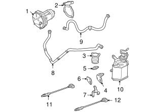 1999 2005 Volkswagen Beetle Secondary Air Injection Pump Hose 1C0 131