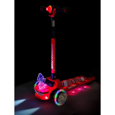 Trotineta Monster Truck Action One Cu Miniproiector Roti Luminoase Si