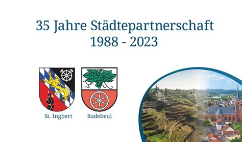 Radebeul und St Ingbert feiern 35 Jahre Städtepartnerschaft Radebeul