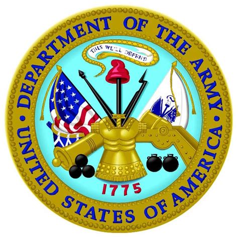 Department of the army crest Royalty Free Stock SVG Vector