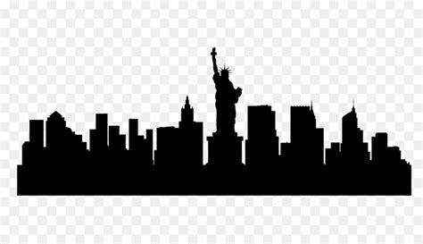 New York City Skyline Silhouette - building silhouette png download ...