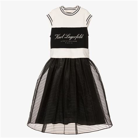 KARL LAGERFELD KIDS - Girls Green Cotton Quilted Dress | Childrensalon