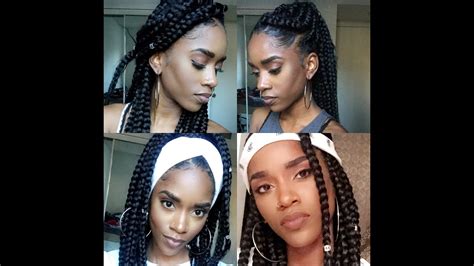 How To Style Your Jumbo Box Braids Youtube