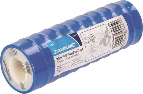 Silverline 250475 Witte PTFE Schroefdraad Tape 12mm X 12m 10st