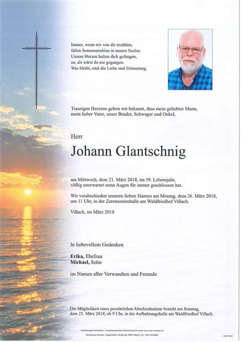 Parte F R Johann Glantschnig Pax Requiem