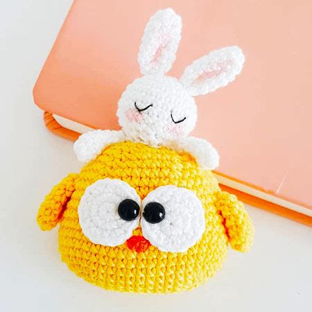 Pollito Con Conejo Amigurumi Pdf Patr N Gratis Lovelycraft