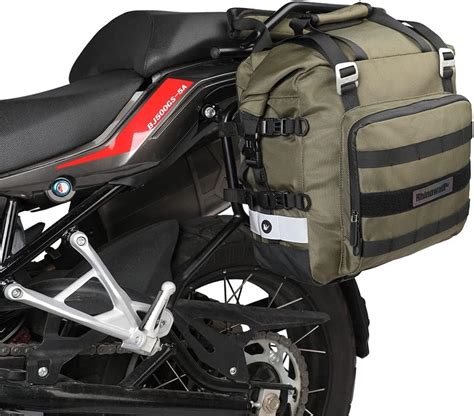 Rhinowalk Motorcycle Saddlebag Motor Luggage Pack Quick Release