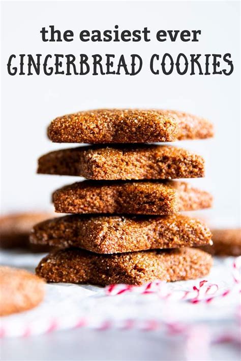 Easy Gingerbread Cookies Melt And Mix Holiday Baking Recipes Easy