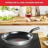 Tefal 20cm Comfort Max Stainless Steel Non Stick Frying Pan Silver