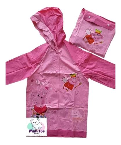 Capa Lluvia Peppa Pig Impermeable Ni As Env O R Pido Mercadolibre