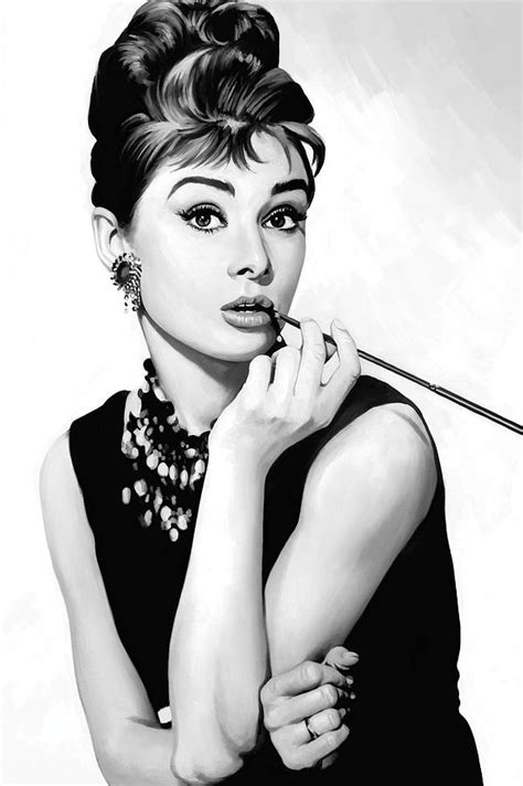 Audrey Hepburn Artwork Painting By Sheraz A Pixels