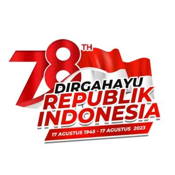 Greeting Card Of Hut Ri 78 Indonesian Independence Day 2023 With Red