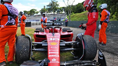 Ferrari Disaster As Charles Leclerc Crashes Out On Brazilian Gp Formation Lap Planetf1