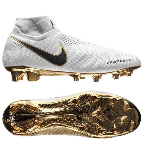 Nike Phantom Vision Gold Elite Df Fg White Black Limited Edition