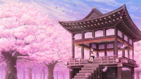 Sakura Anime Tree Wallpapers - Wallpaper Cave