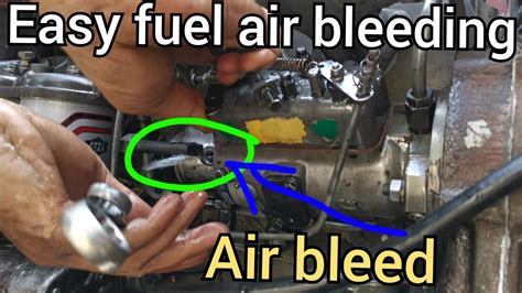 How To Tractor Fuel Air Bleeding Youtube