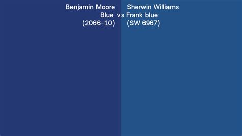 Benjamin Moore Blue 2066 10 Vs Sherwin Williams Frank Blue Sw 6967