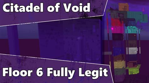 Citadel Of Void Floor Fully Legit Jtoh Roblox Youtube