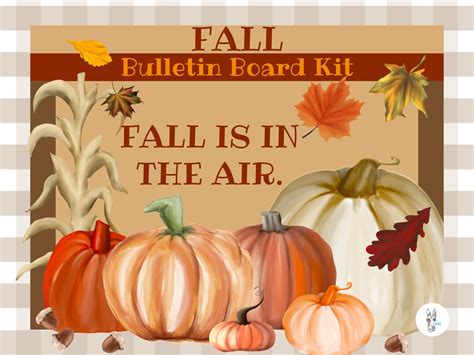 Fall Bulletin Board Kit, Bulletin Board Letters, Fall, Colorful ...