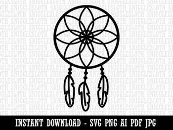 Doodle Dreamcatcher Clipart By PassionPNGcreation TheHungryJPEG