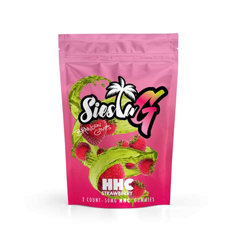 Hhc Gummies 100mg 2 Pack Strawberry Kiwi Siesta G Dispensary