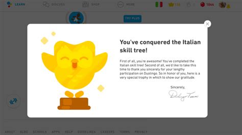 Duolingo certificate - plebell