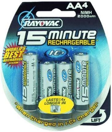 Amazon Ray O Vac IC 3715 4IC3 15 Minute Rechargeable NiMH