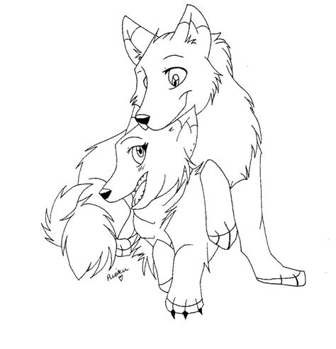 Wolf Love Drawing at GetDrawings | Free download