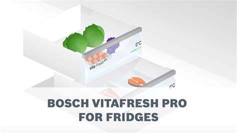 Bosch Vitafresh Pro Your Food Kept Fresh Thrice Longer Youtube