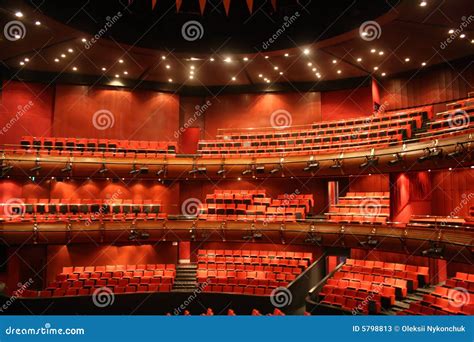 Red Concert Hall Stock Image Image Of Interior Fabric 5798813