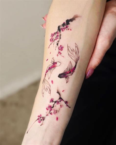 20+ Amazing Cherry Blossom Tattoo Designs for Men & Women - tattoogenda.com