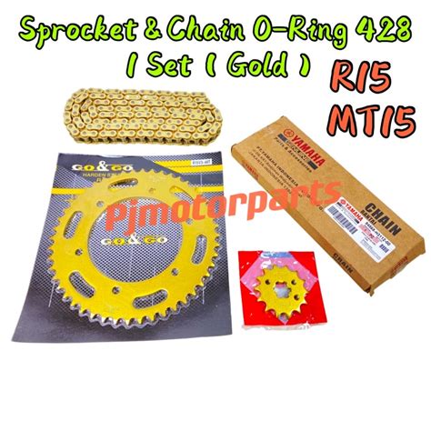 Set R R Mt Mt O Ring Gold Sprocket Spocket Spoket