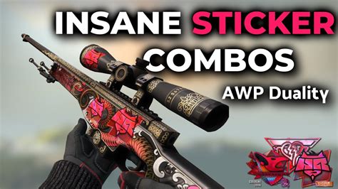 Best Sticker Combos For Awp Duality Cs Youtube