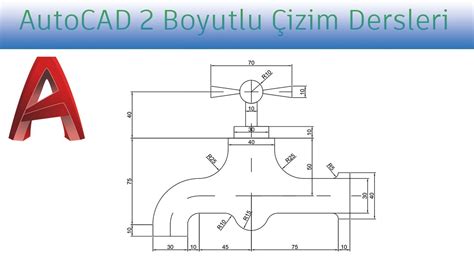 Autocad Boyutlu Musluk Izimi Youtube