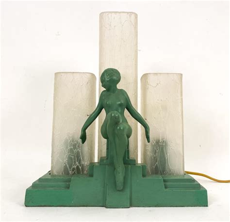 Sold At Auction ART DECO FRANKART NUDE LAMP