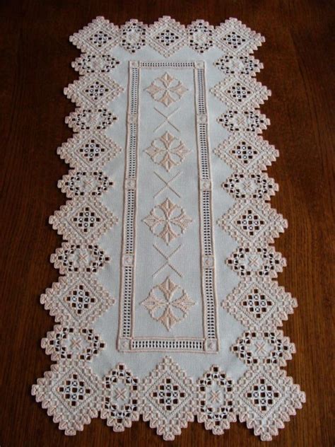 Hardanger Embroidery Spectacular Table Runner Handmade From Germany