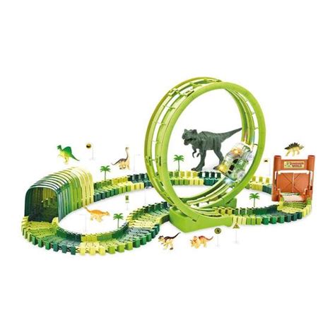 Pista Carrinho Corrida Infantil Looping Dinossauro Brinquedo Dm Toys