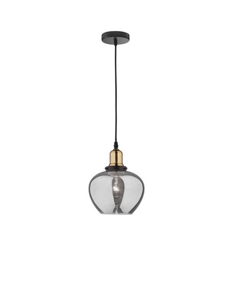 Nova Luce Modern Pendant Glass Luminaires Cedro Smoky Glass