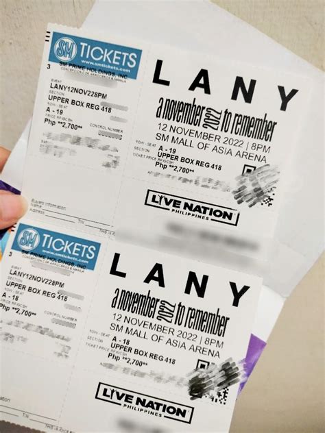 Lany Concert Tickets Tickets Vouchers Event Tickets On Carousell