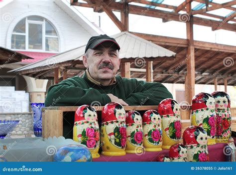 Izmailovo Souvenir Market. Moscow Editorial Image - Image of doll ...