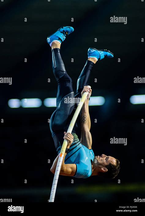 Brussels Belgium Aug Renaud Lavillenie Of France Competing In