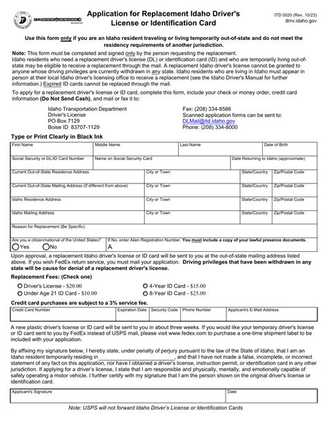 Form Itd0020 Fill Out Sign Online And Download Fillable Pdf Idaho